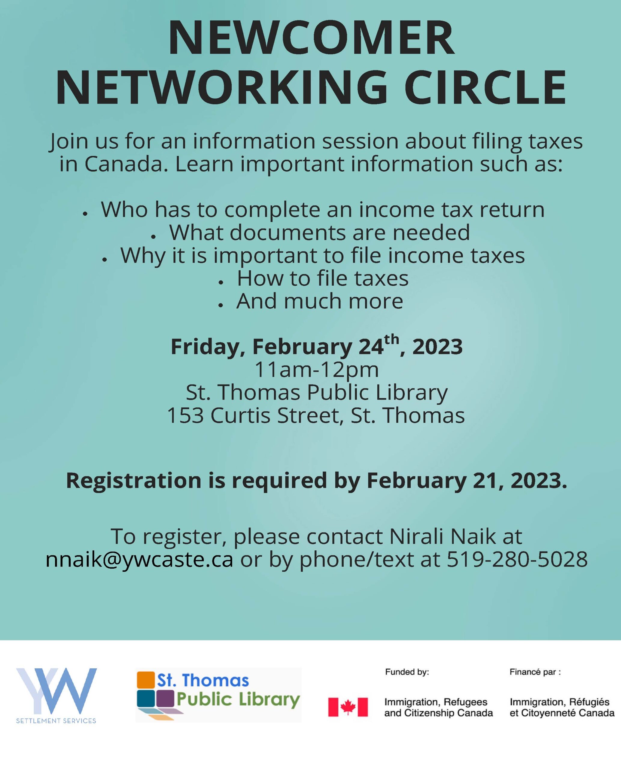 Taxes in Canada Information Session