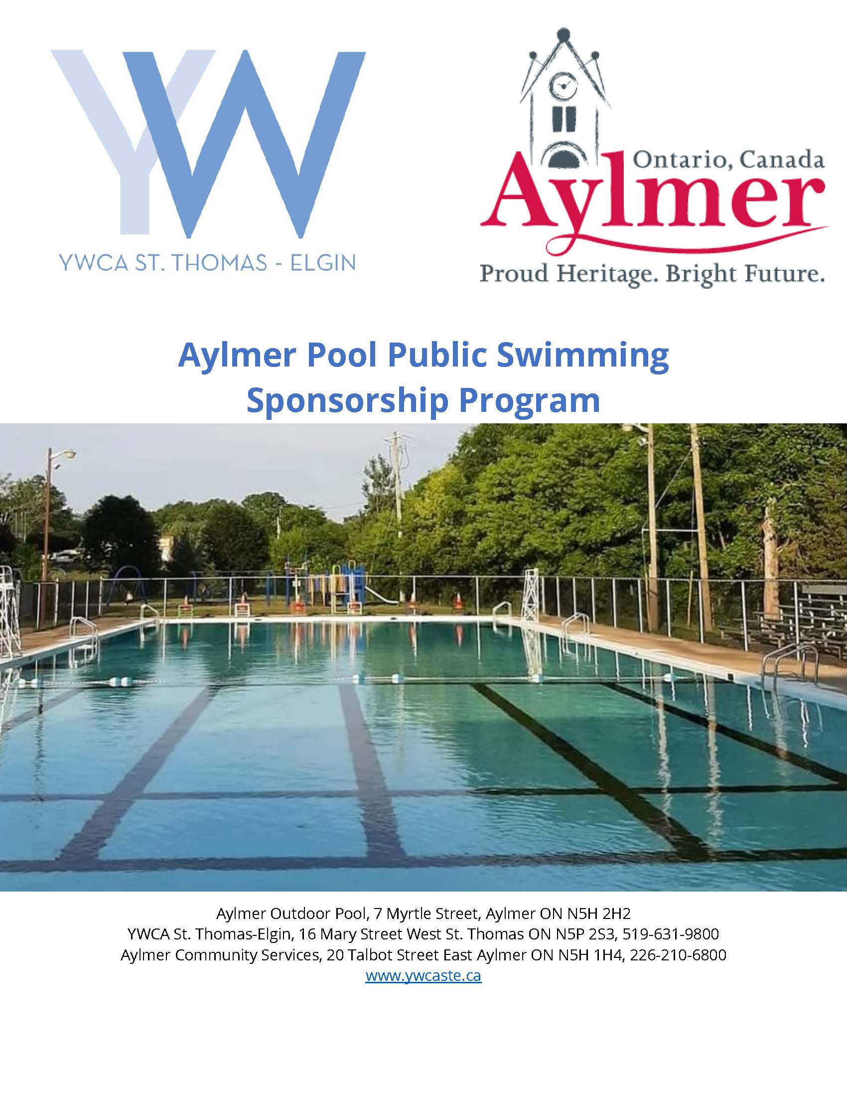 Public Swimming Sponsorship