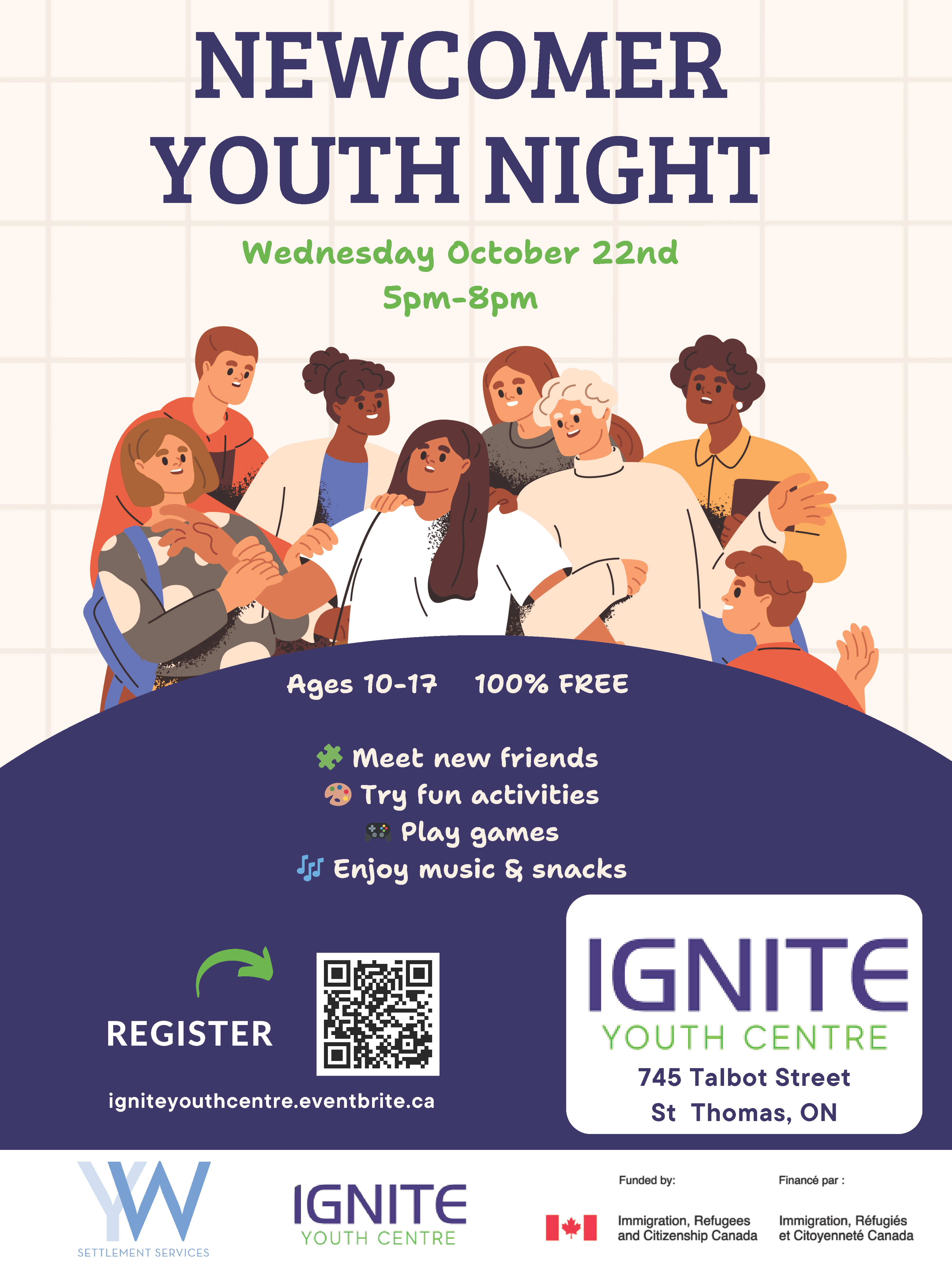 Newcomer Youth Night at Ignite