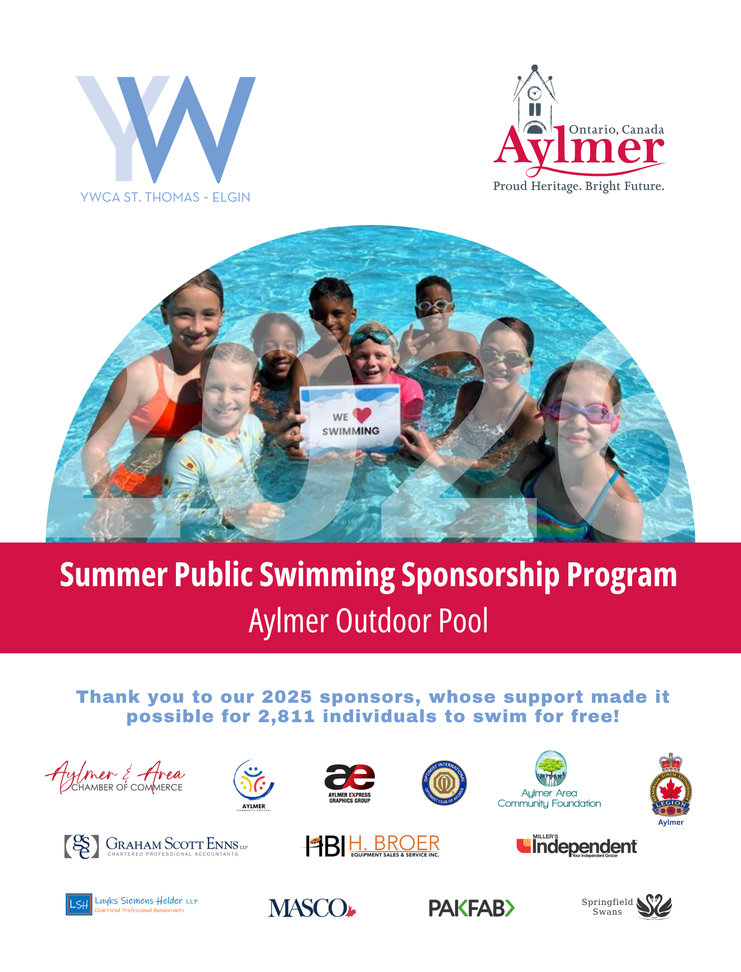swim sponsorship package 2026