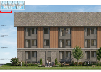 artists rendering - Scott St & Hiawatha St facade